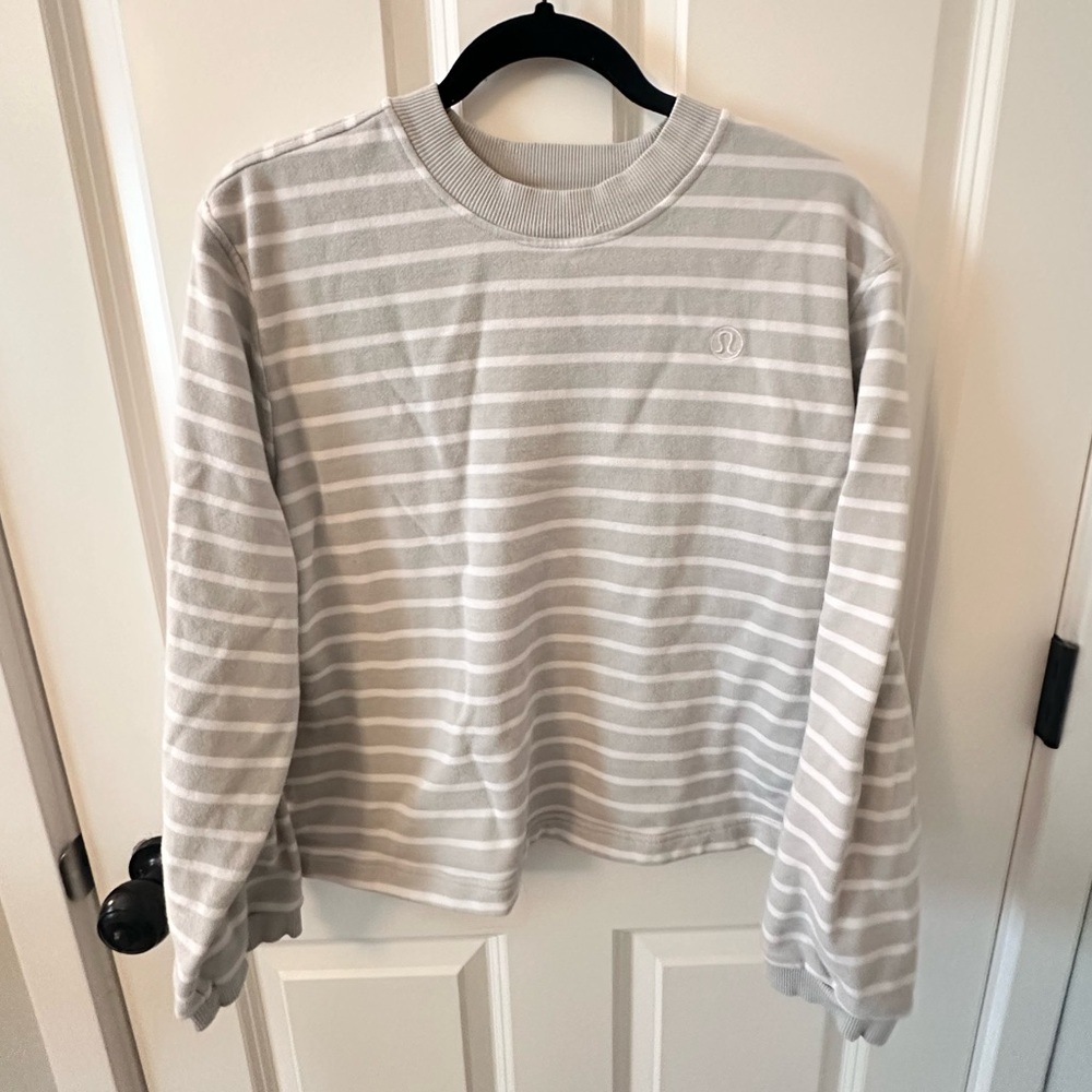 Lululemon cotton French terry crewneck pullover